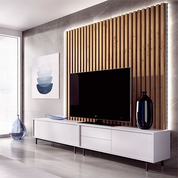 El mueble TV de salón te permite tener un panel para el televisor