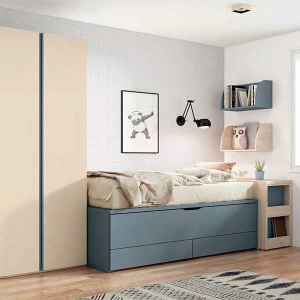 Dormitorio juvenil Adapt 15 de la firma nacional Lan Mobel