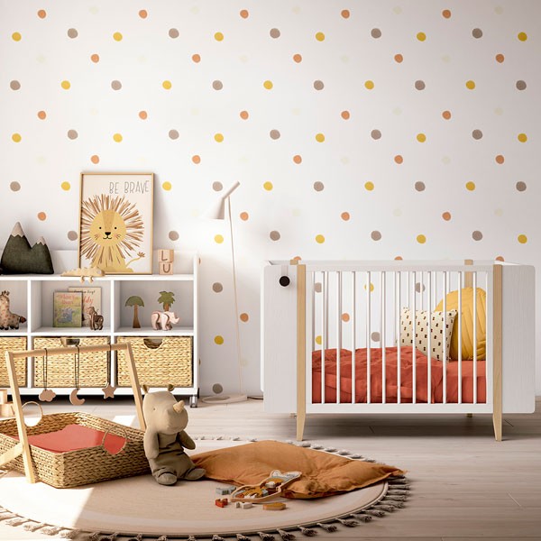 Habitación de bebé con cuna y cambiador - Muebles ROS